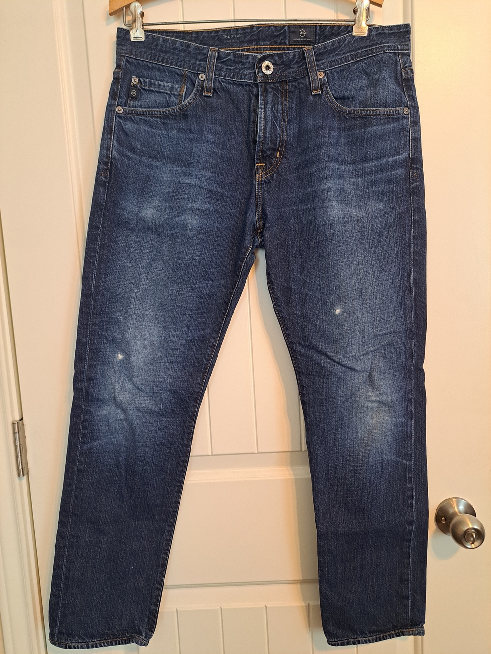 100% Cotton AG Adriano Goldschmied The Dylan Slim Skinny Jeans 32x34 Dark Wash